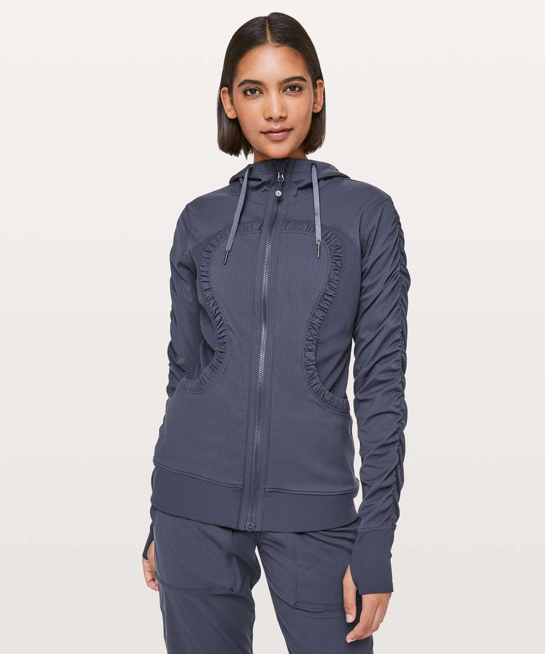 Lululemon Dance Studio Jacket Iii In Petrol Blue/heathered Petrol