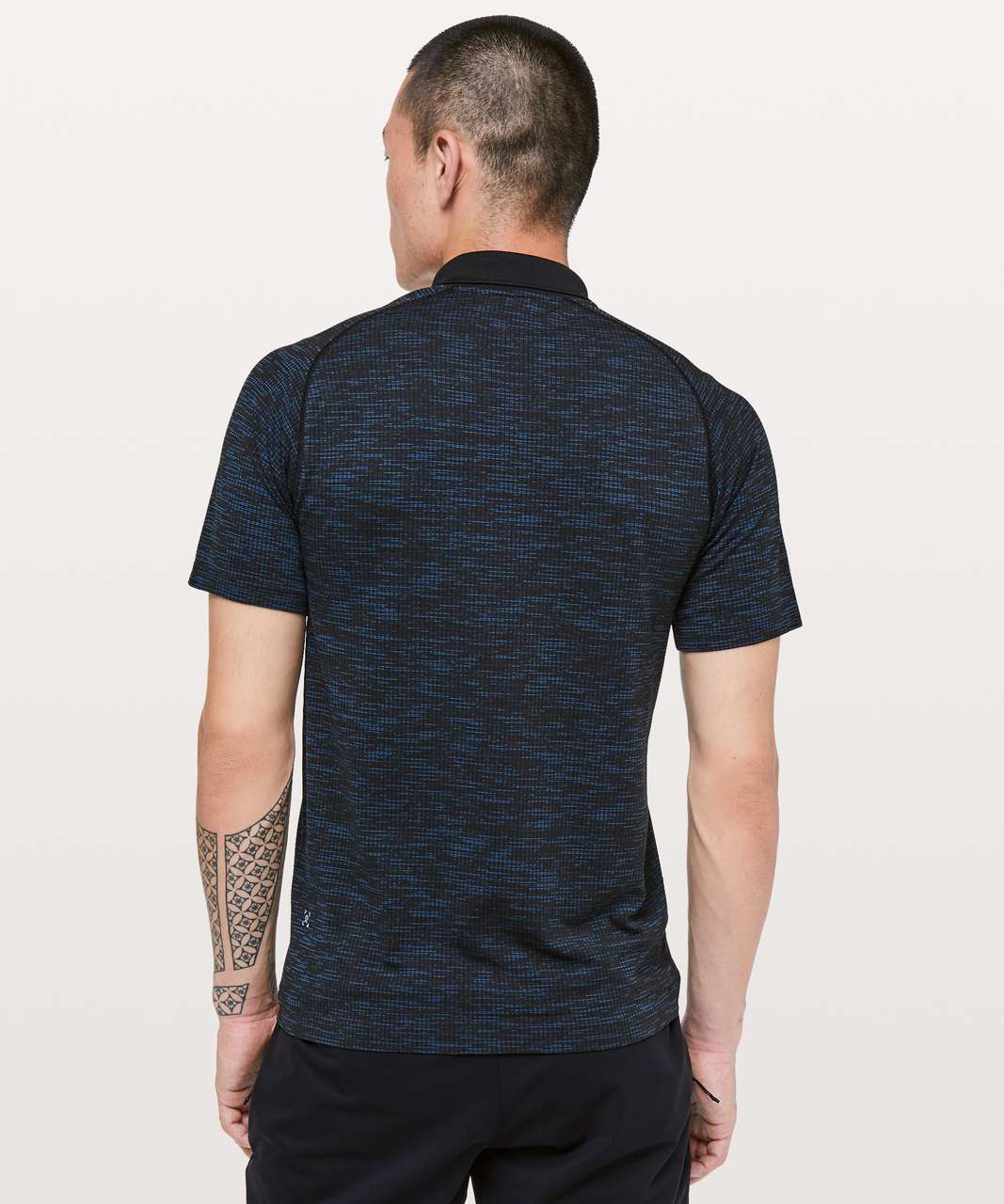 Lululemon Metal Vent Tech Polo - Amalfi Blue / Black