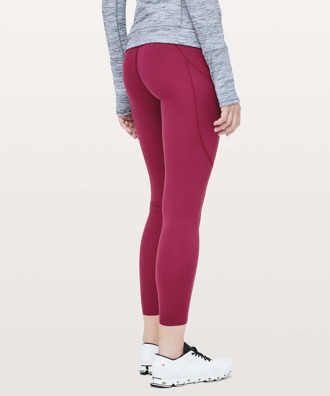 Lululemon Fast & Free 7/8 Tight II *Nulux 25 - Star Ruby - lulu fanatics