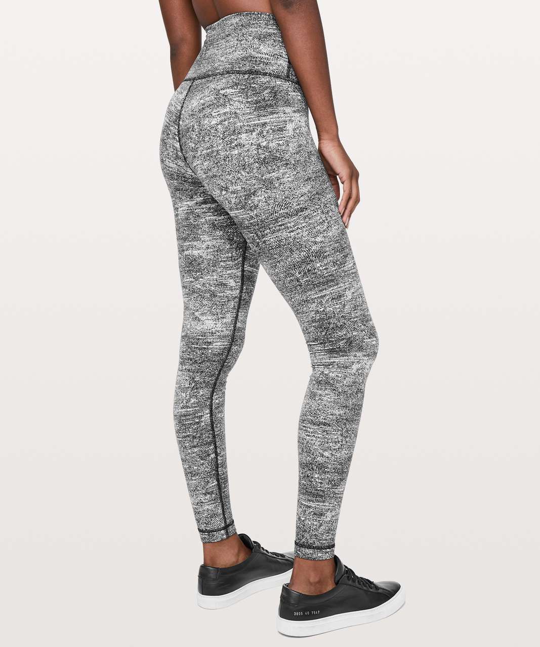 Lululemon Wunder Under Pant (Hi-Rise) - Splatter White Black - lulu fanatics