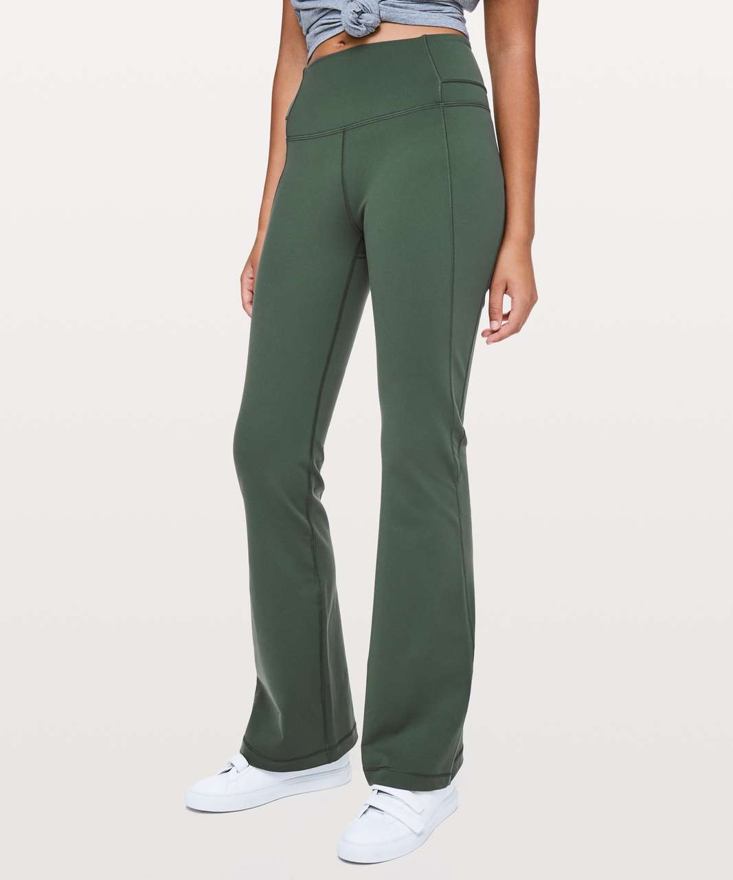 Lululemon Astro Pants Size 6 Citron Tinted Canvas Roll Down Straight Leg  Legging - Athletic apparel