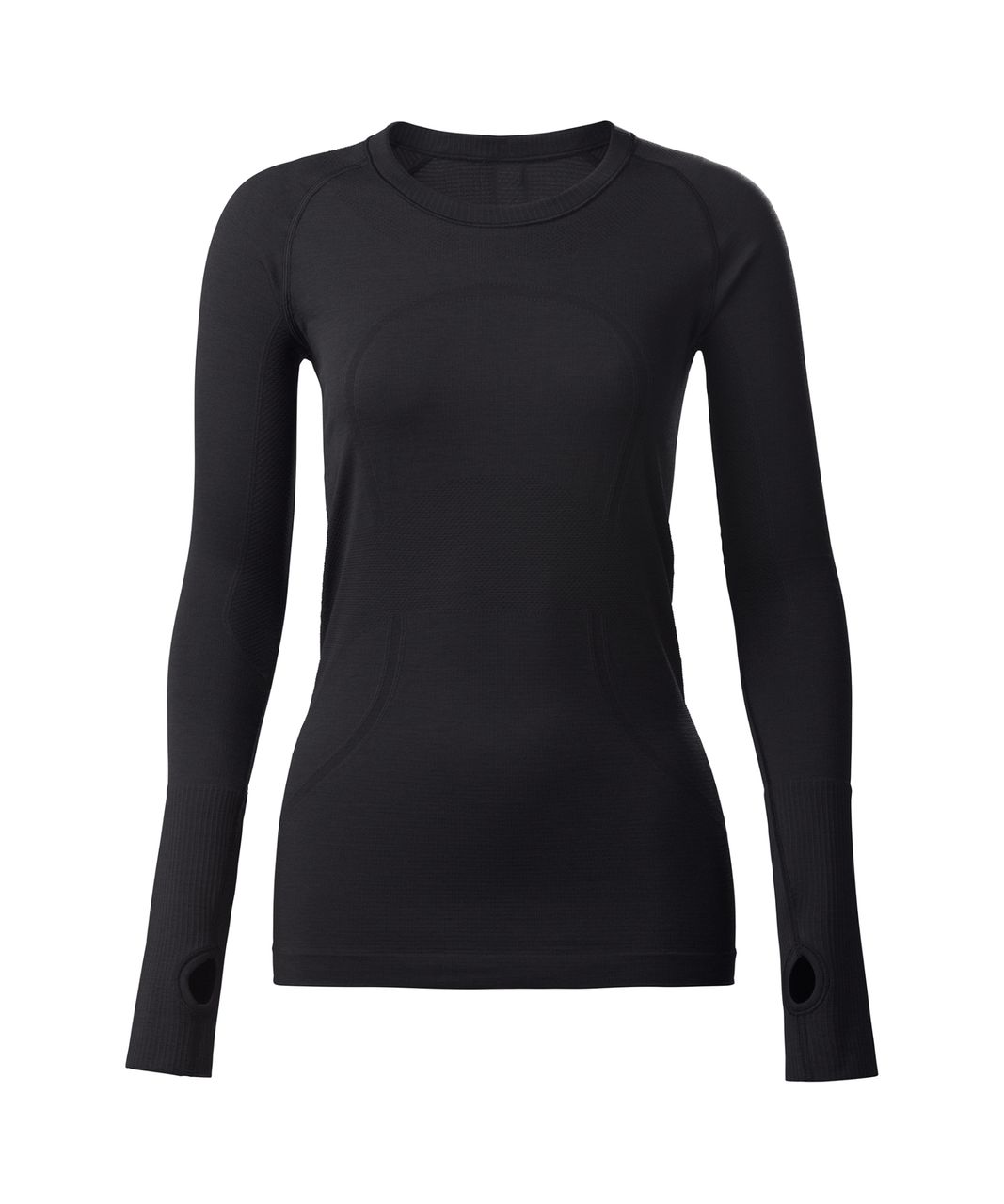 Lululemon Swiftly Tech Long Sleeve Crew - Black / Black - lulu fanatics