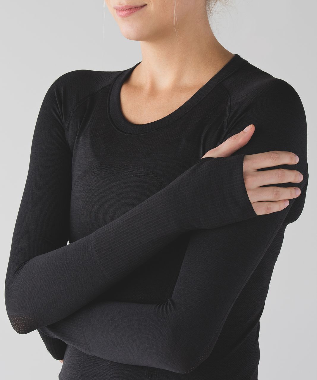 Black Swiftly 2.0 technical-mesh long-sleeved T-shirt, lululemon