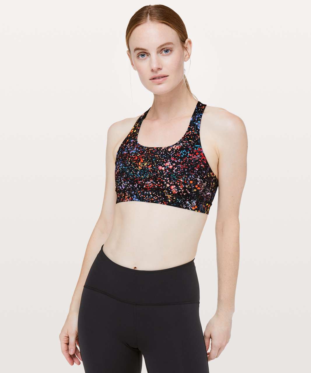 Lululemon Time To Sweat Bra - Hinshu Alpine White Multi - lulu