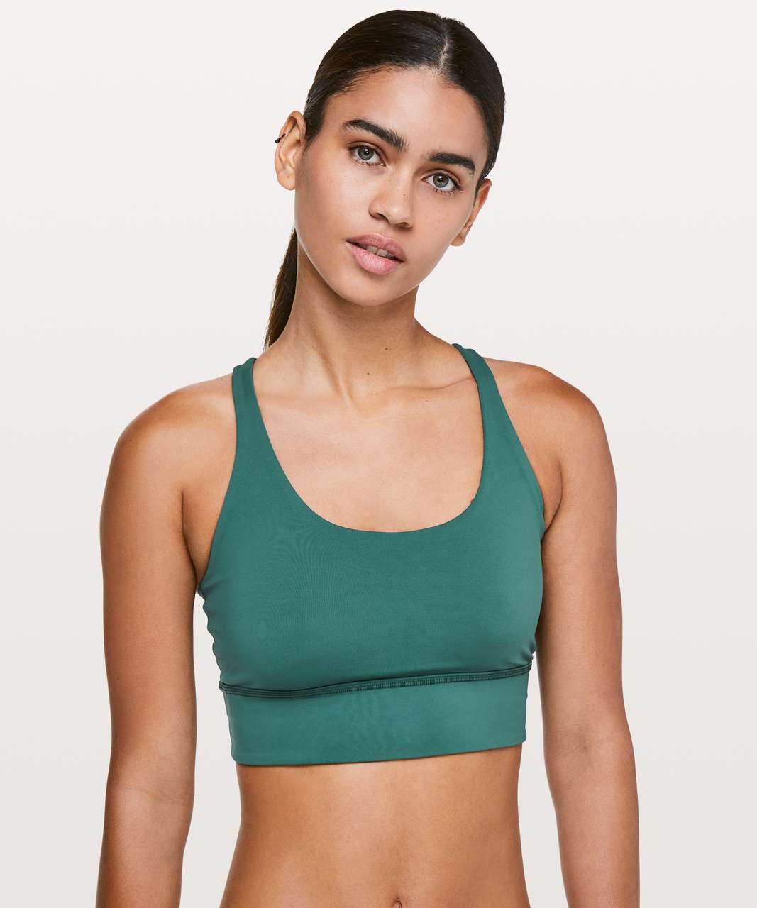 Lululemon Mind Over Miles Bra - Green Jasper