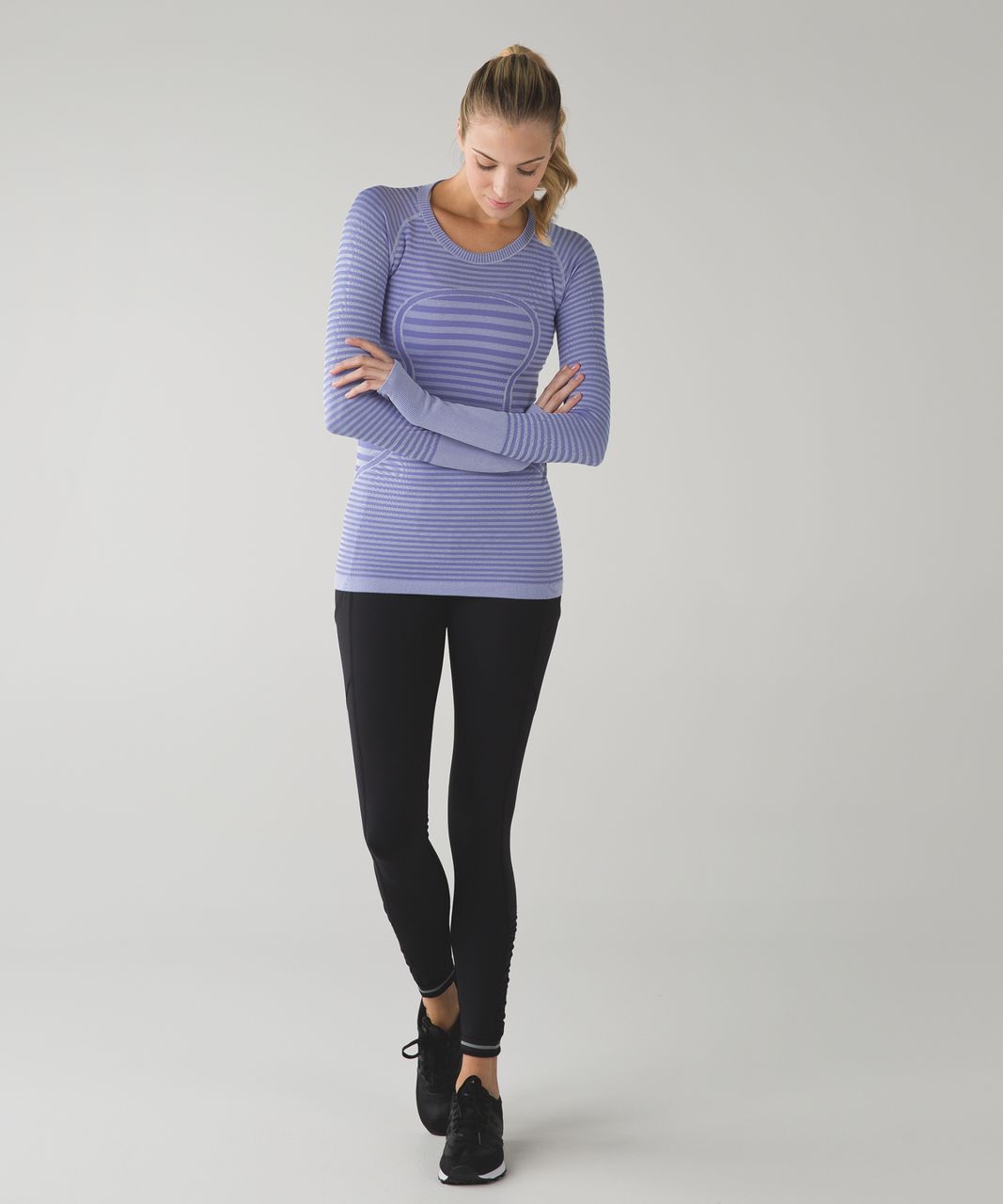 Lululemon Swiftly Tech Long Sleeve Crew - Heathered Lullaby