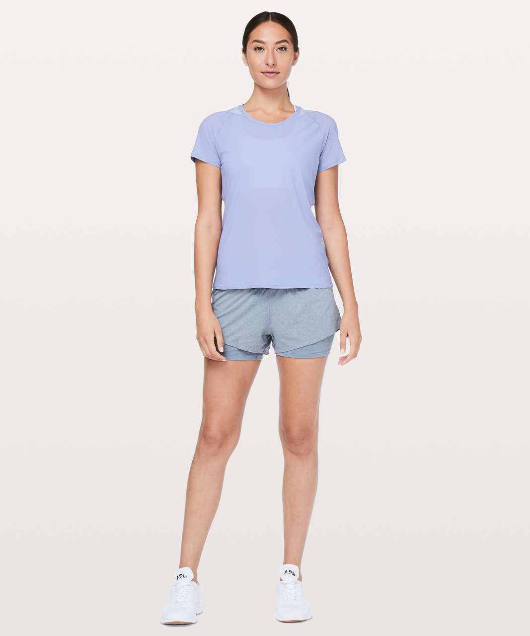 Lululemon Seek The Heat Short Sleeve - Iron Purple