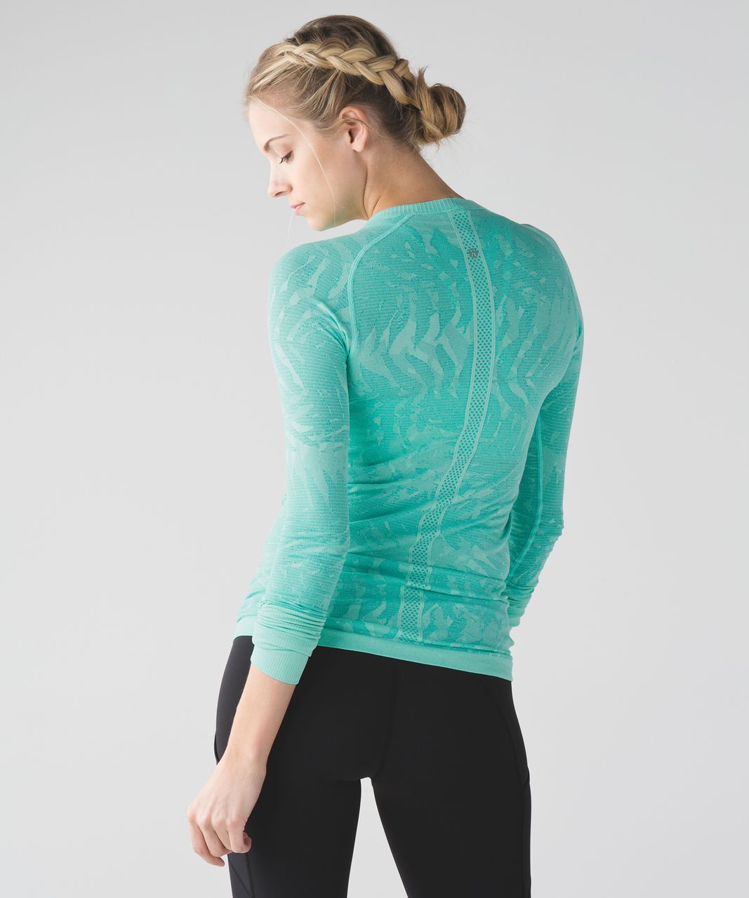 Lululemon Swiftly Tech Long Sleeve Crew - Heathered Bali Breeze - lulu  fanatics