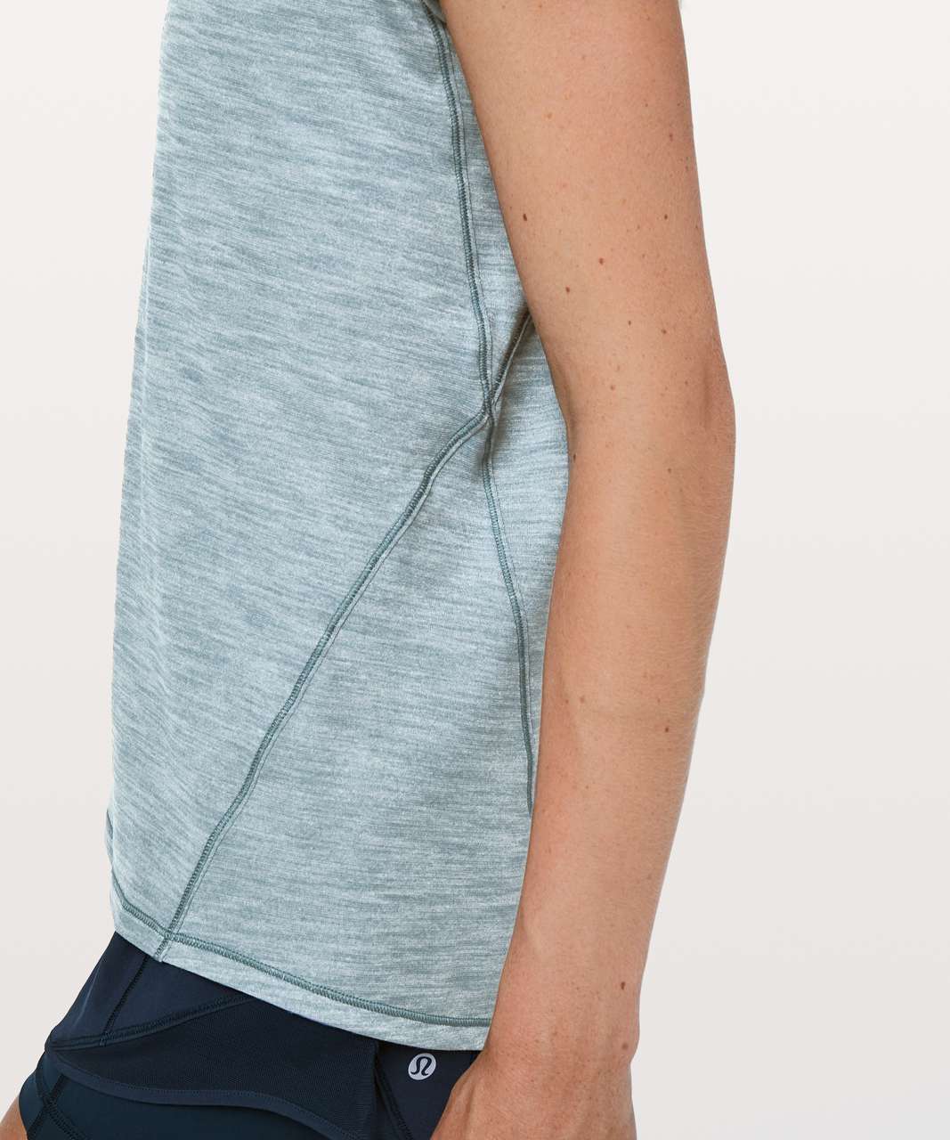 Lululemon Another Mile Short Sleeve - Heathered Slate Blue