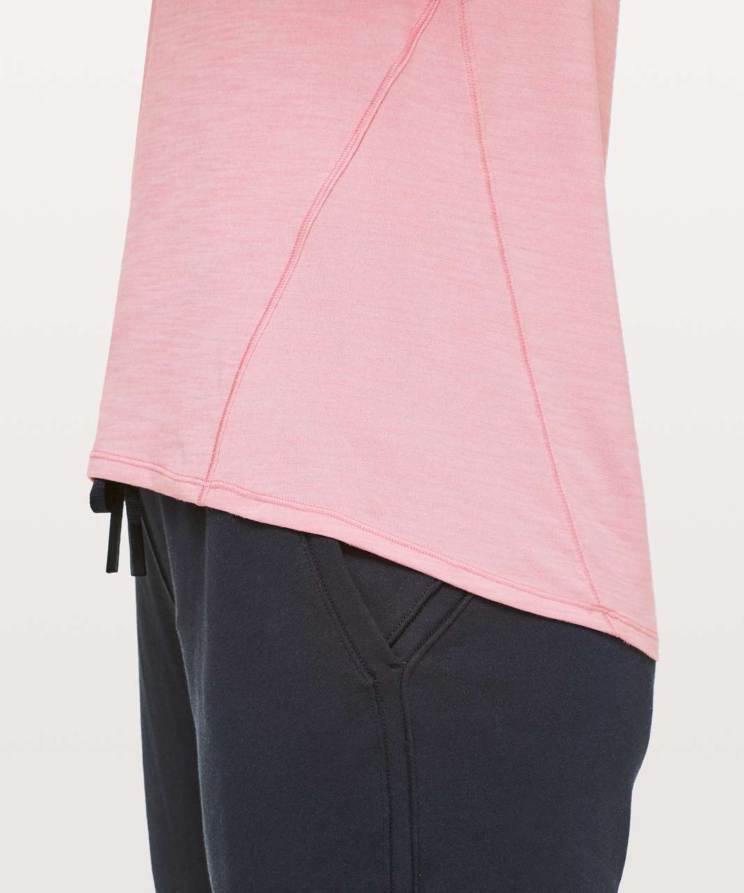 Lululemon Another Mile Short Sleeve - Heathered Rose Tea