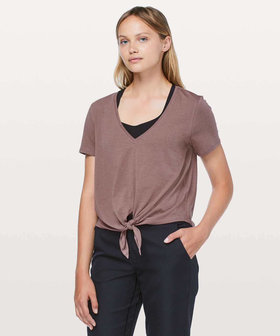 Lululemon Knot Gonna Fly Tee - Antique Bark