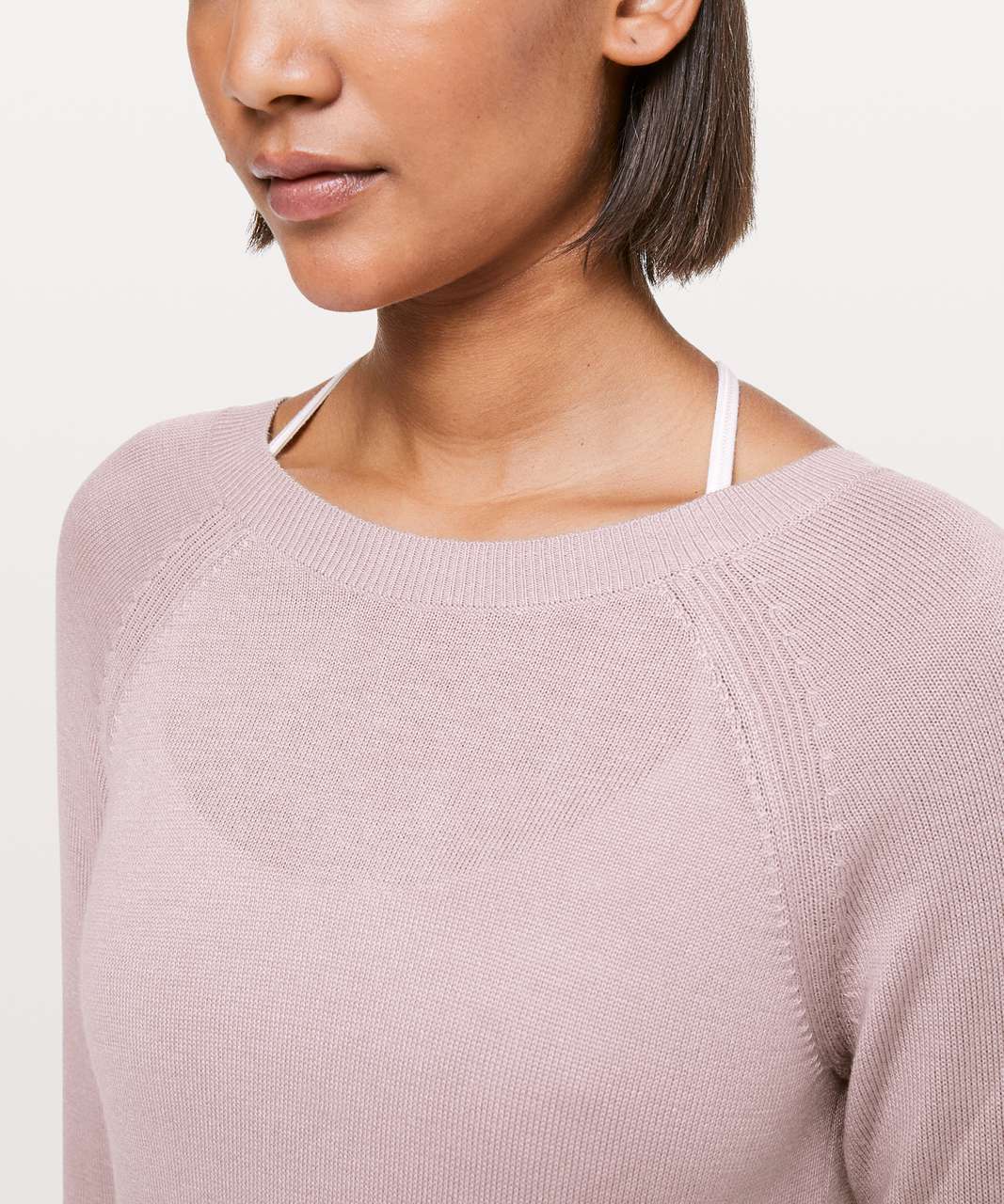 Lululemon Unity Drop Back Sweater - Smoky Blush - lulu fanatics