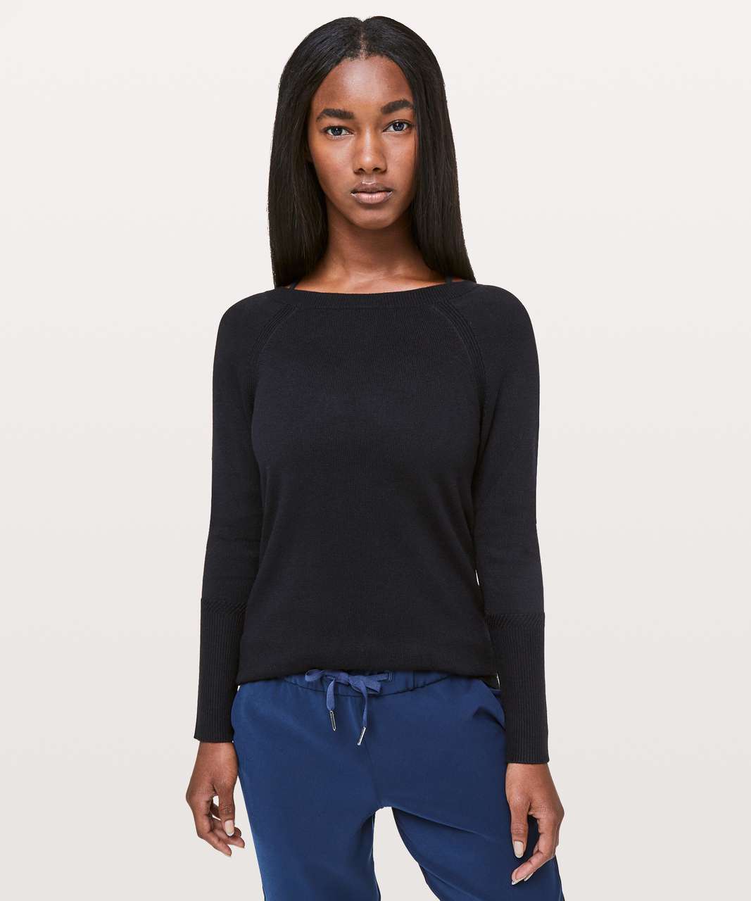 Lululemon Unity Drop Back Sweater - Black - lulu fanatics