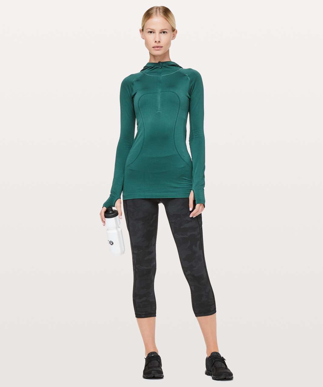 Lululemon Swiftly Tech Long Sleeve Crew - Classic Green / Classic Green -  lulu fanatics