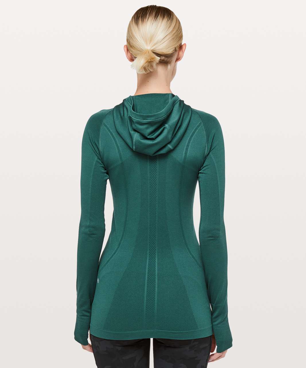 Lululemon Swiftly Tech Hooded 1/2 Zip - Green Jasper / Green Jasper