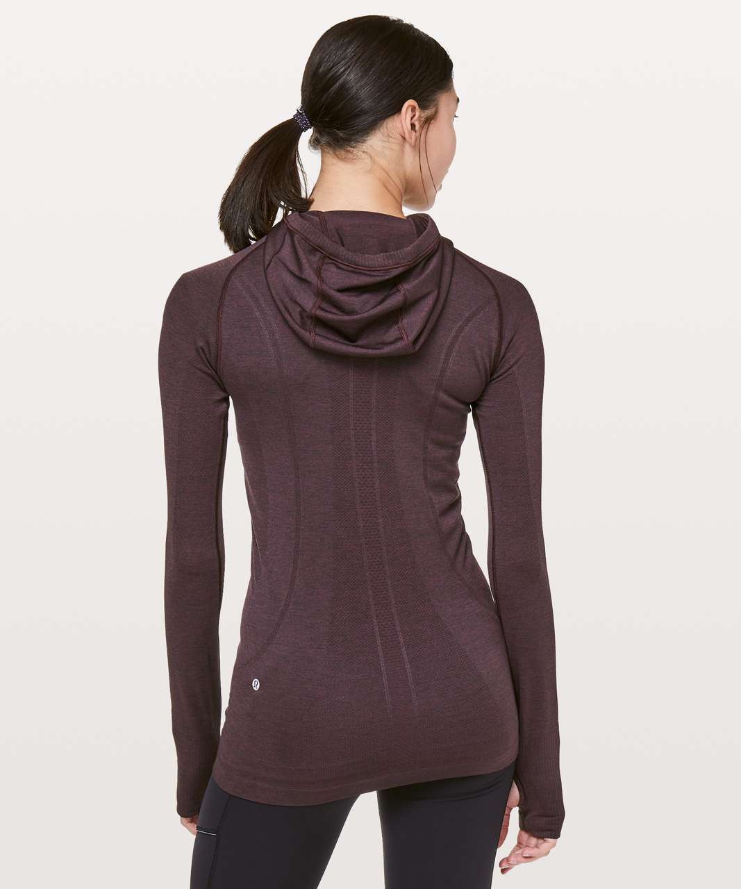 Lululemon Swiftly Tech Hooded 1/2 Zip - Arctic Plum / Black