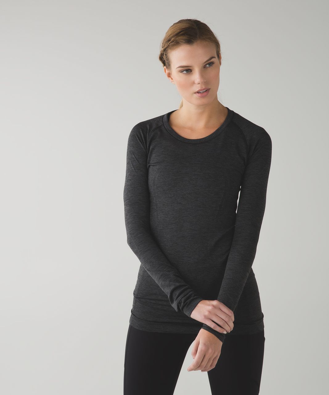 Lululemon Swiftly Tech Long Sleeve Crew - Heathered Dark Slate