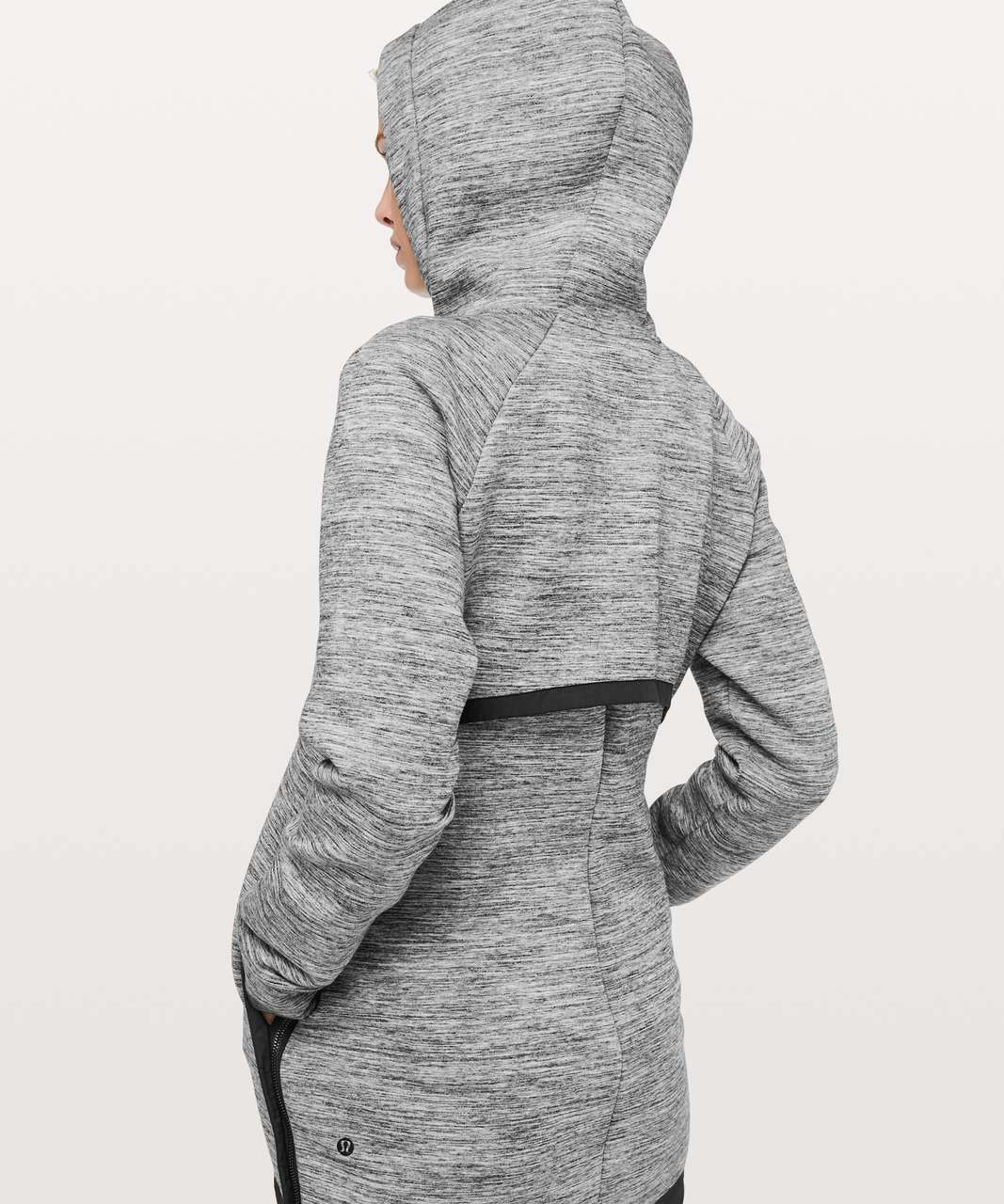 Lululemon Pick Your Path Jacket - Heathered Space Dyed Black Slub