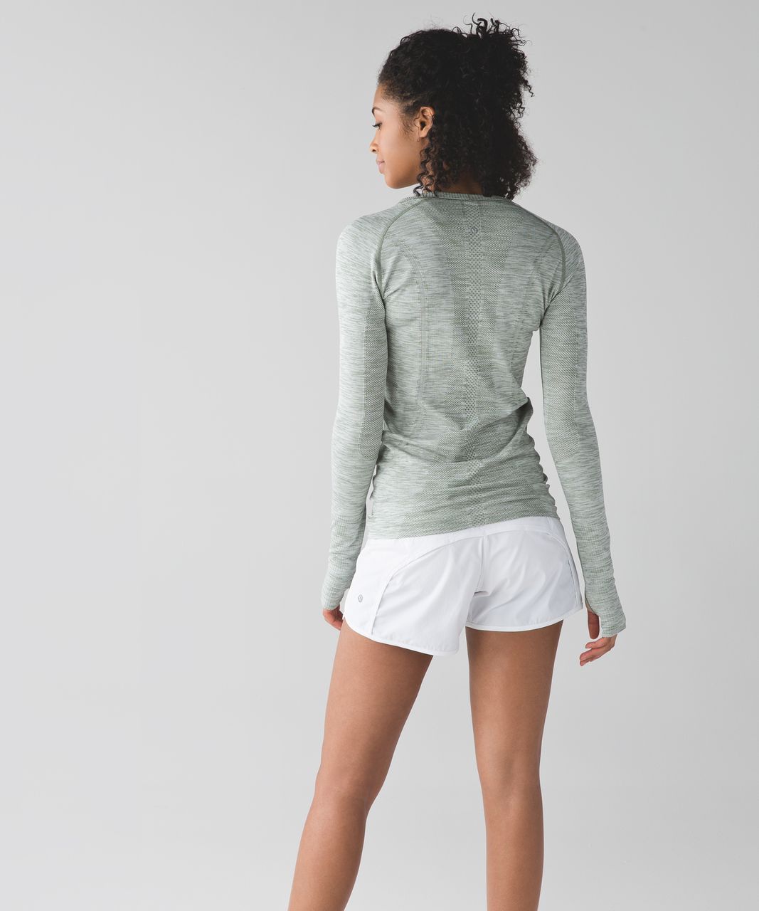 Lululemon Swiftly Tech Long Sleeve Crew - Heathered Desert Olive