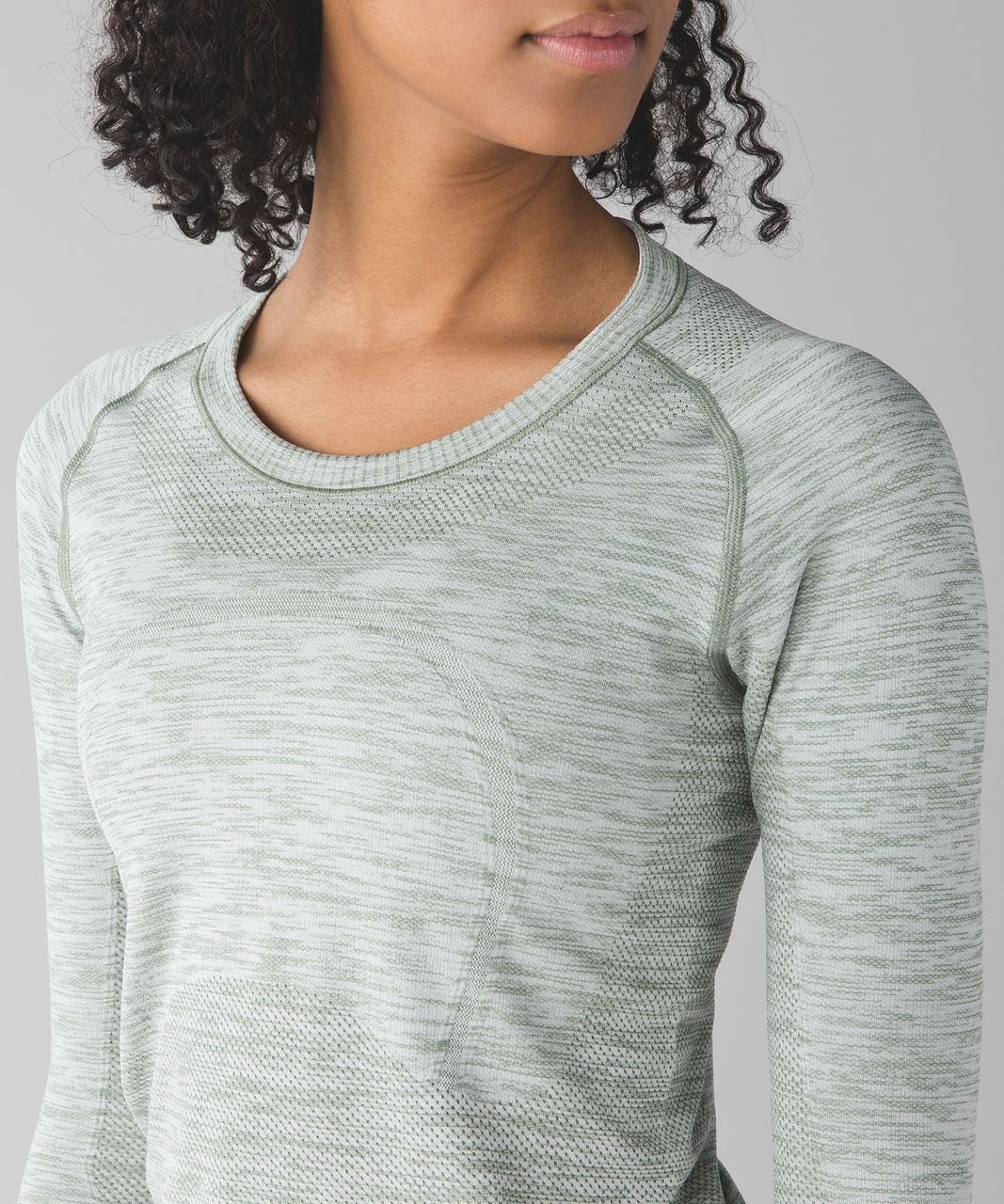 Lululemon Swiftly Tech Long Sleeve Crew - Heathered Desert Olive