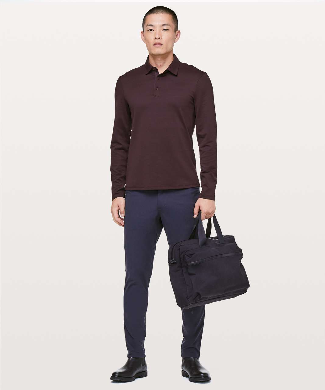 Lululemon Division Polo - Black Plum