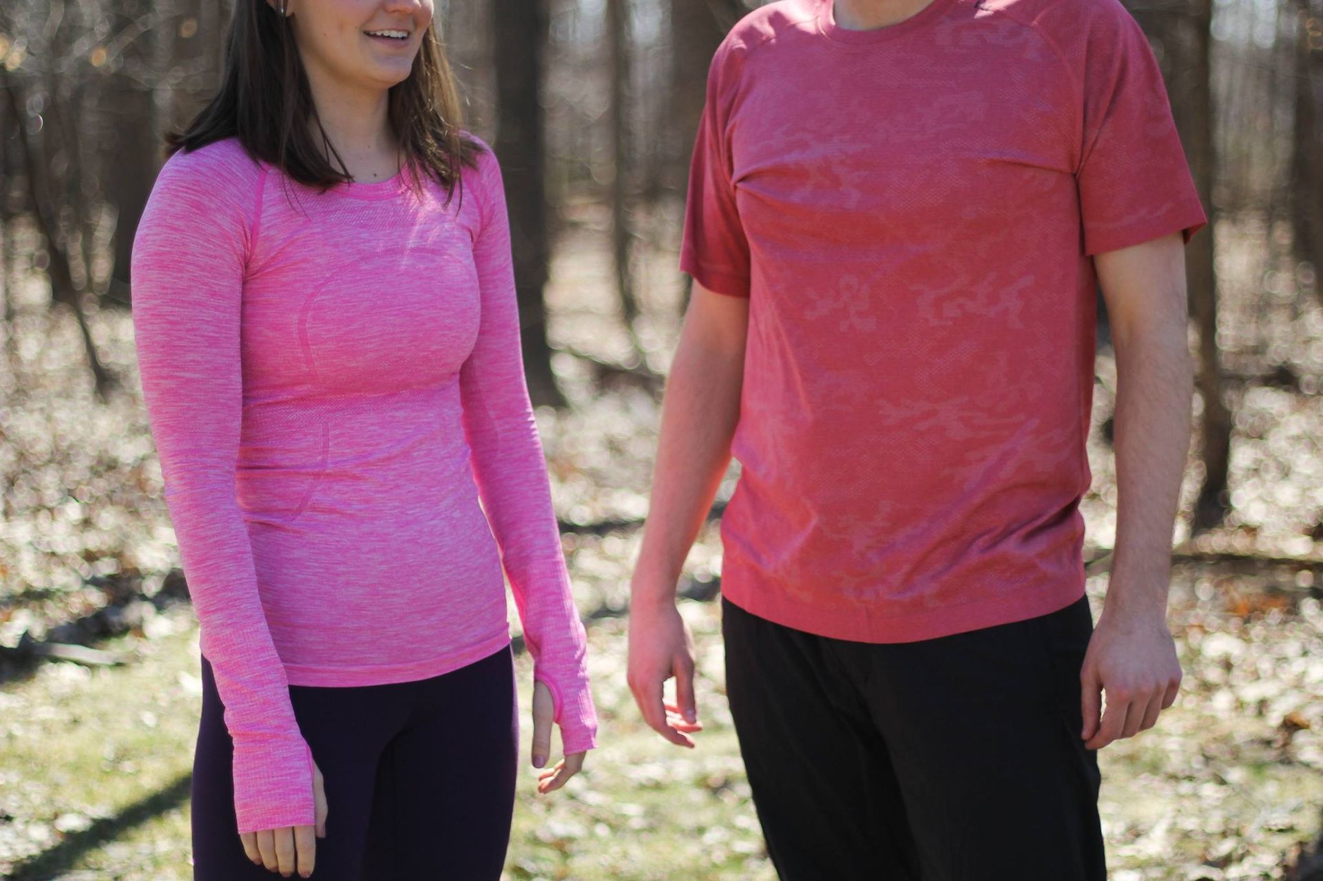 Lululemon Swiftly Tech Long Sleeve Crew - Heathered Pink Paradise