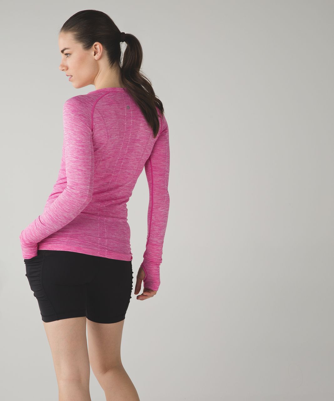 Lululemon Swiftly Tech Long Sleeve Crew - Heathered Pink Paradise