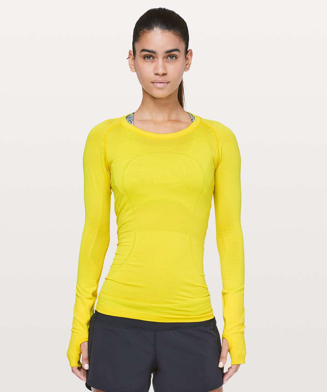 yellow lululemon shirt