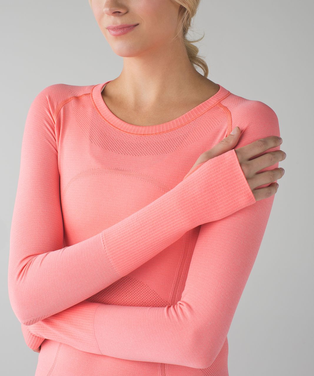 Lululemon Swiftly Tech Long Sleeve Crew - Heathered Very Light Flare (First Release)
