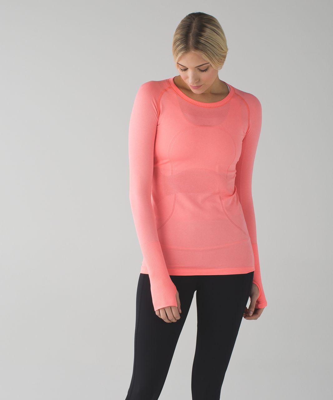 Lululemon Swiftly Tech Long Sleeve Crew - Heathered Very Light Flare (First Release)