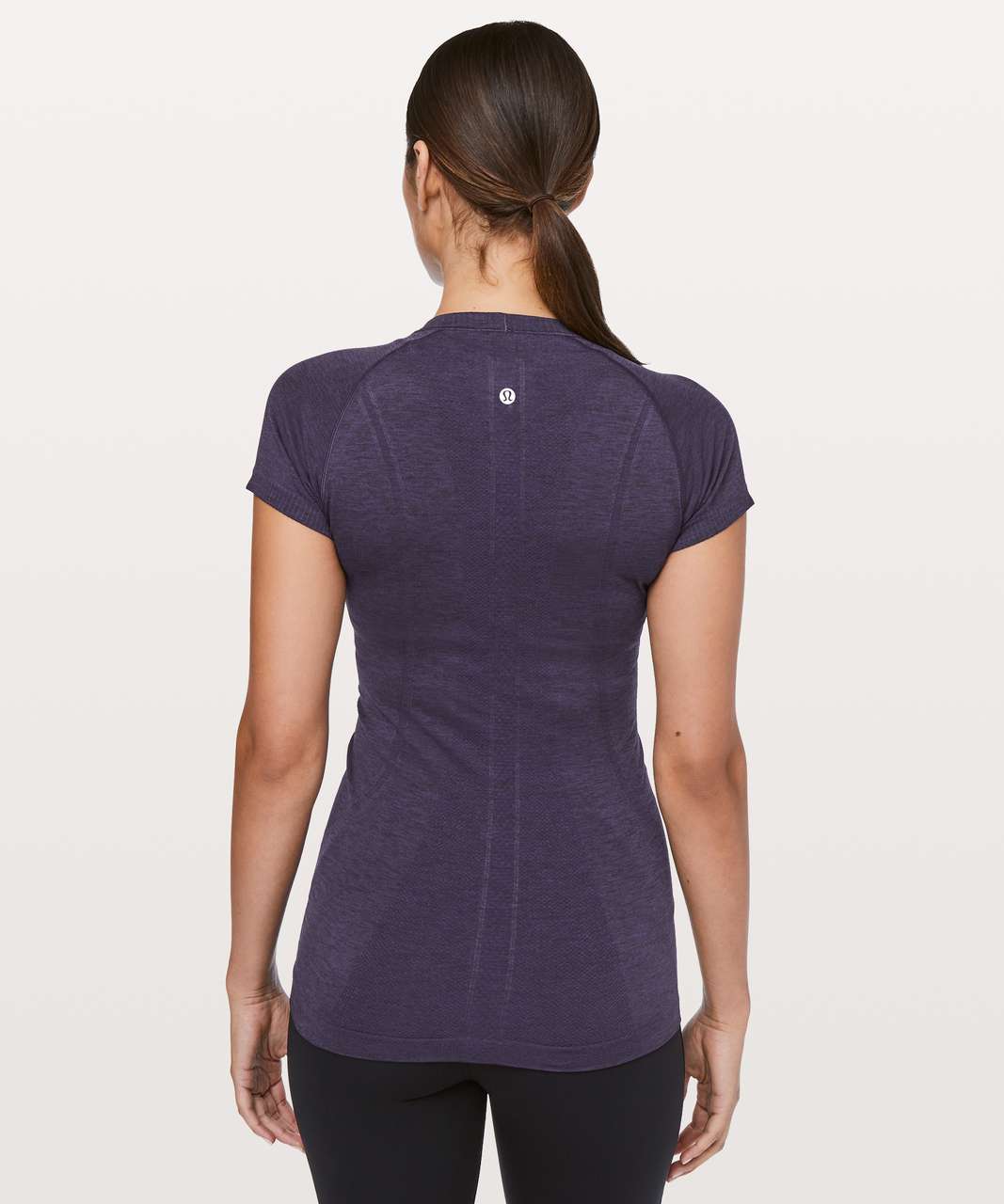 Lululemon Swiftly Tech Short Sleeve Crew - Dark Court Purple / Black