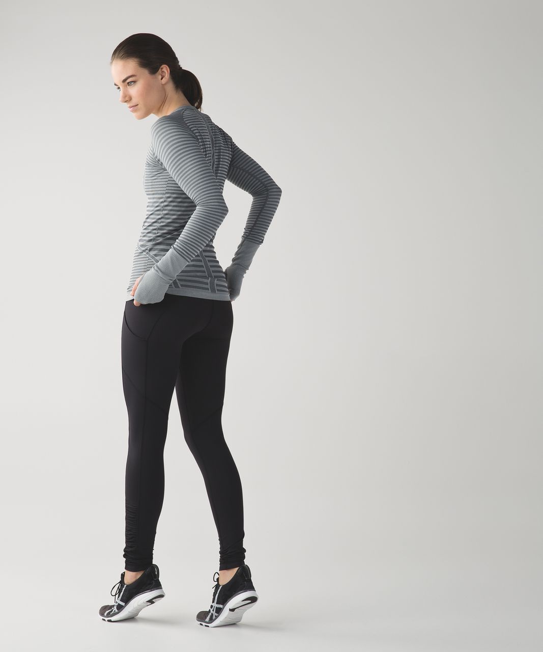 Lululemon Swiftly Tech Long Sleeve Crew - Heathered Slate (Third Release)