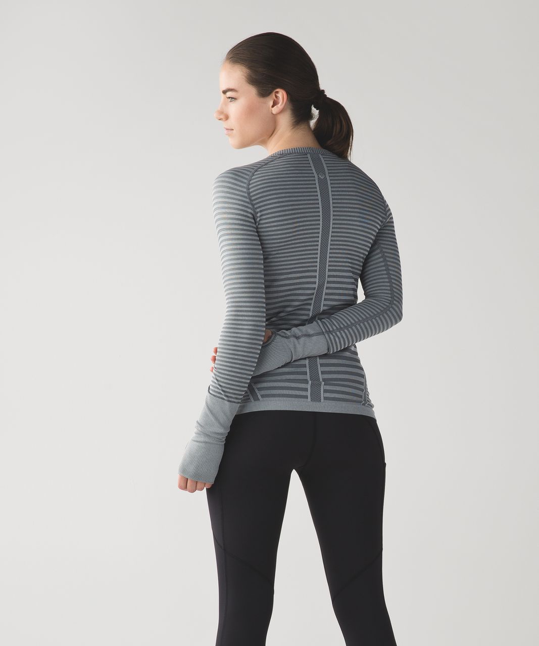 Lululemon Swiftly Tech Long Sleeve Crew - Heathered Slate (Third Release)