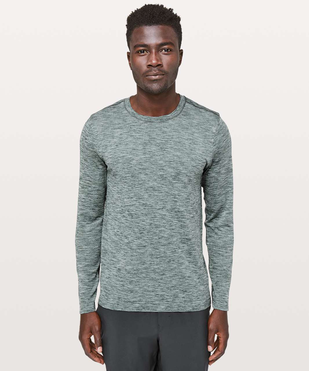 Lululemon Metal Vent Tech Surge Long Sleeve - Oxide Green / White