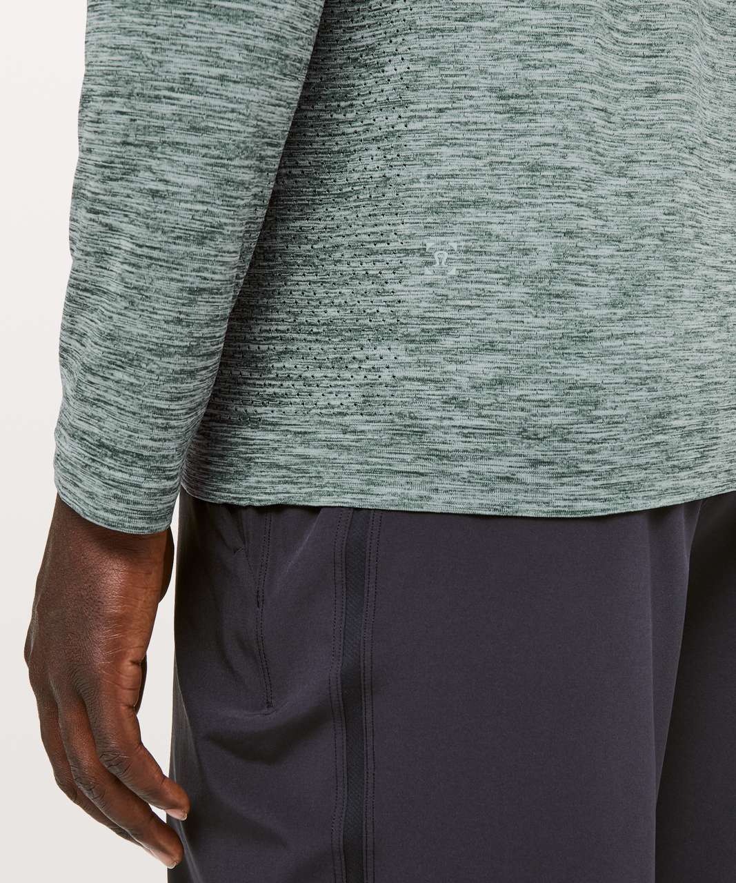 Lululemon Metal Vent Tech Surge Long Sleeve - Oxide Green / White