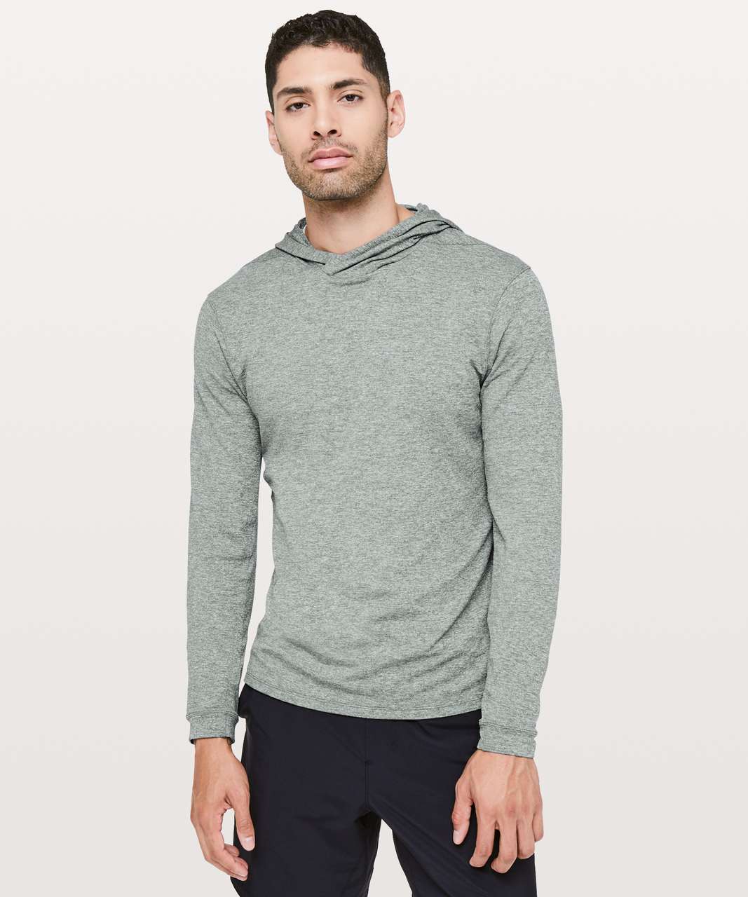 Lululemon Drysense Hoodie - Heathered Sea Steel - lulu fanatics