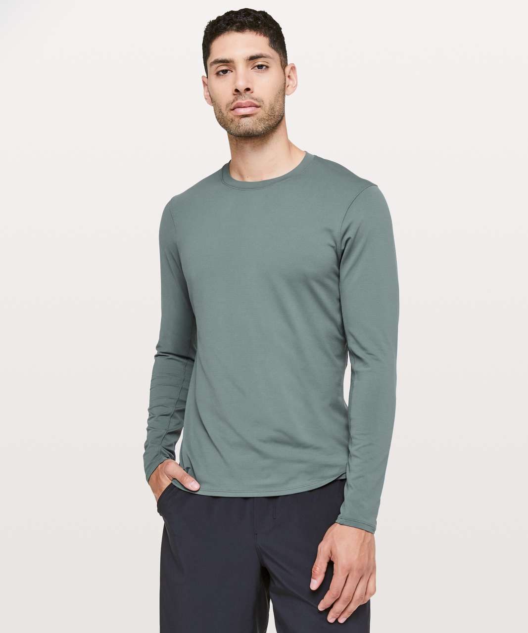 Lululemon Drysense Mesh Long Sleeve - Sea Steel