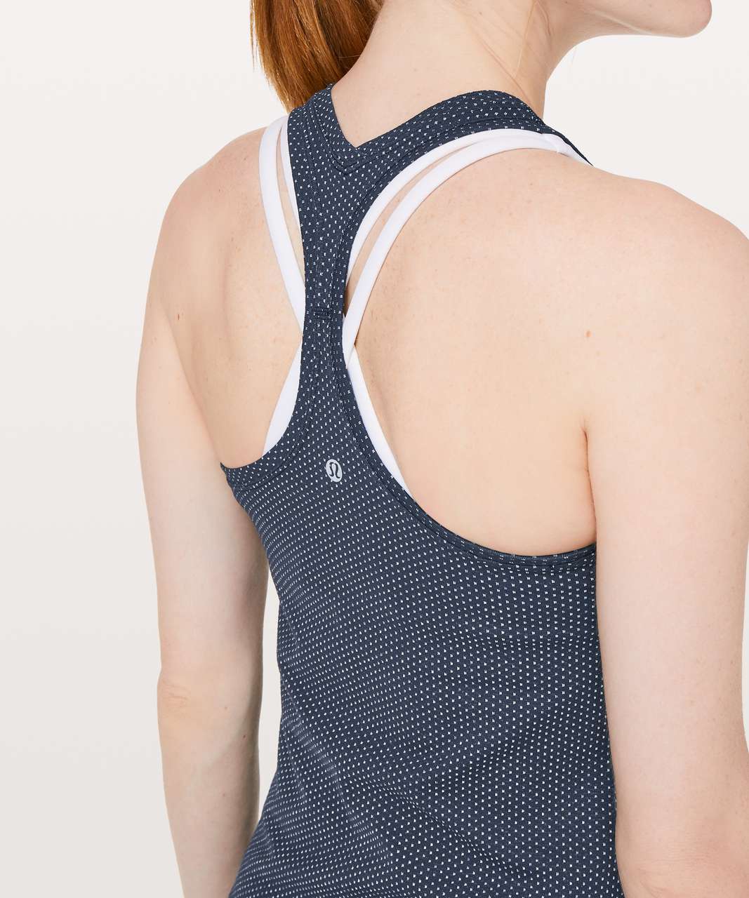 Lululemon Cool Racerback II - Pacific Pointe Jacquard True Navy Onyx Blue