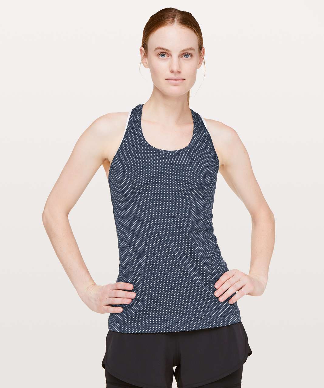 Lululemon Cool Racerback II - Pacific Pointe Jacquard True Navy Onyx Blue