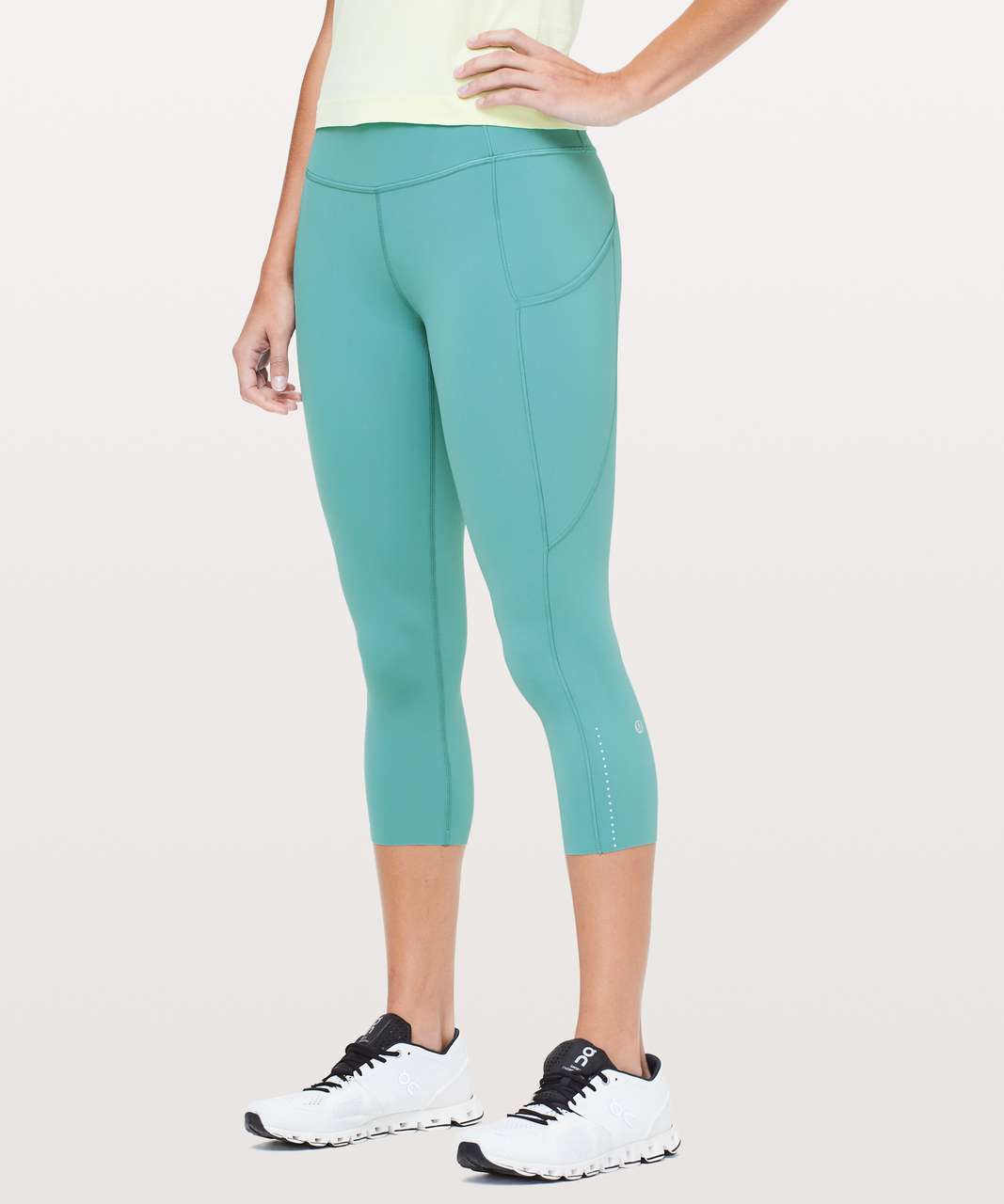 Lululemon Fast & Free Crop II *Nulux 19" - Pacific Breeze