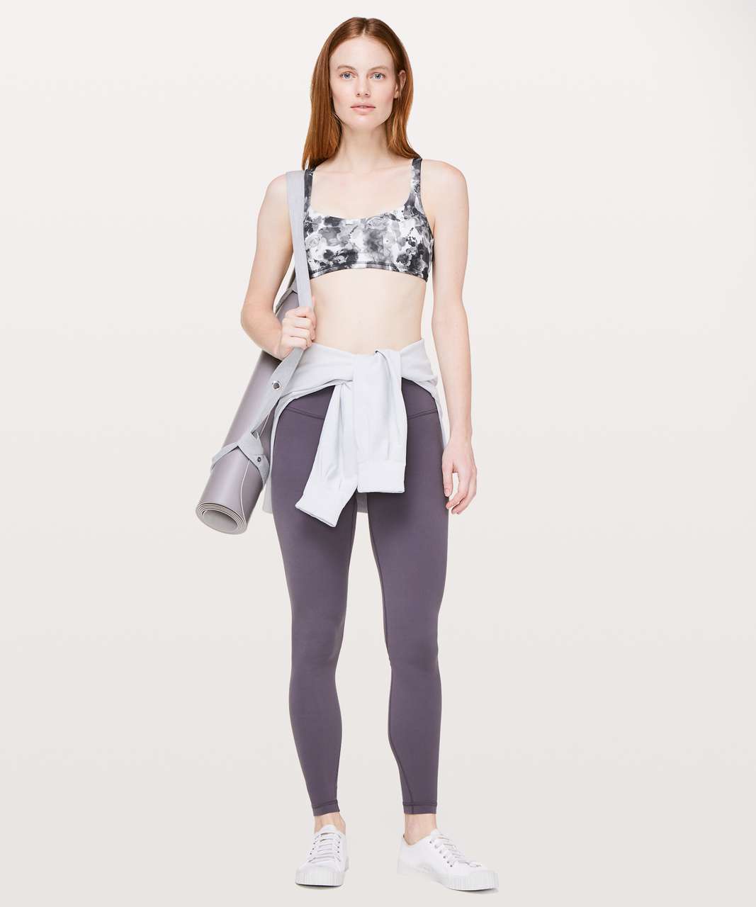 Lululemon Free To Be Bra - Mini Obscurred Black Dusty Mauve