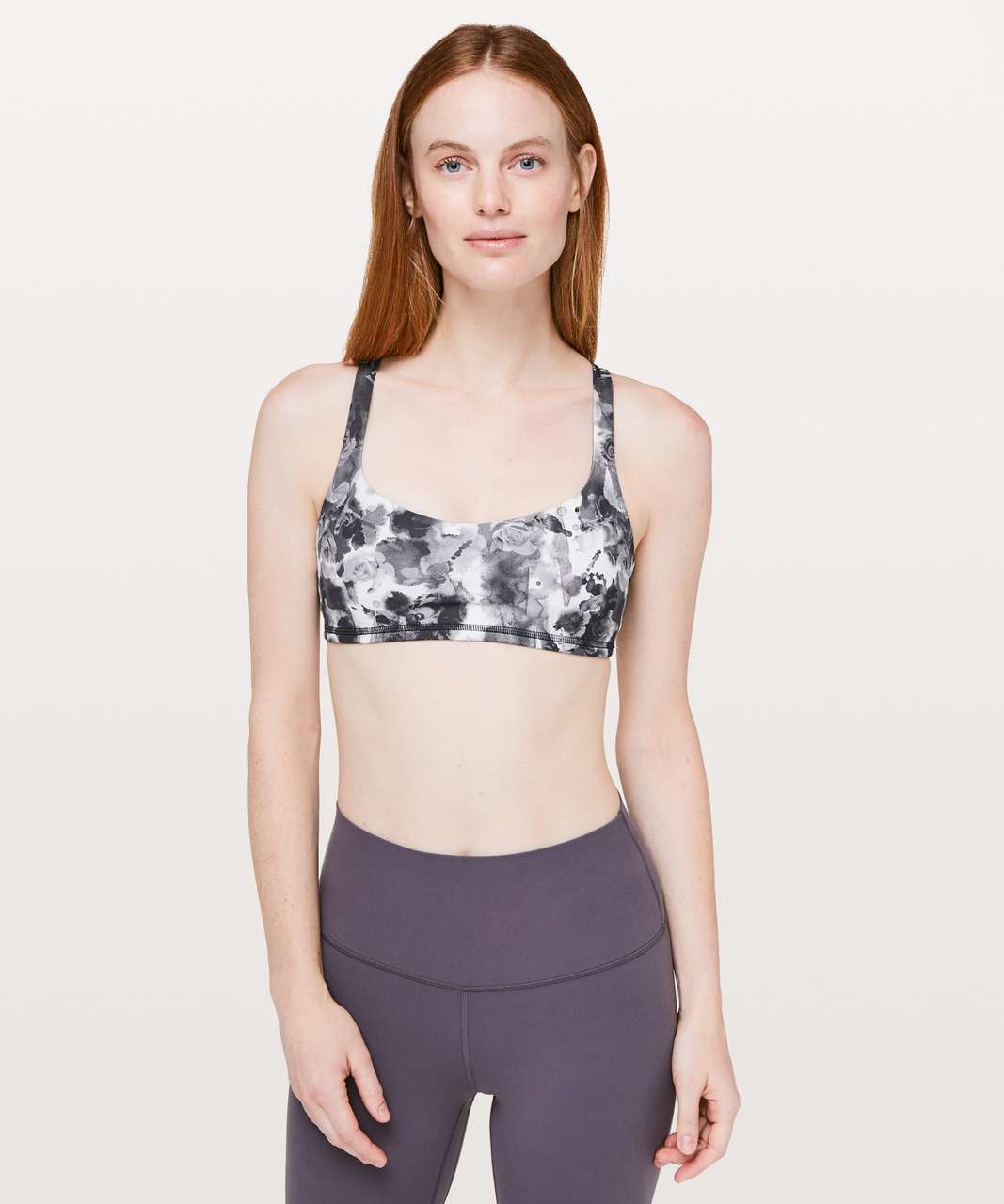 Lululemon Free To Be Bra - Mini Obscurred Black Dusty Mauve