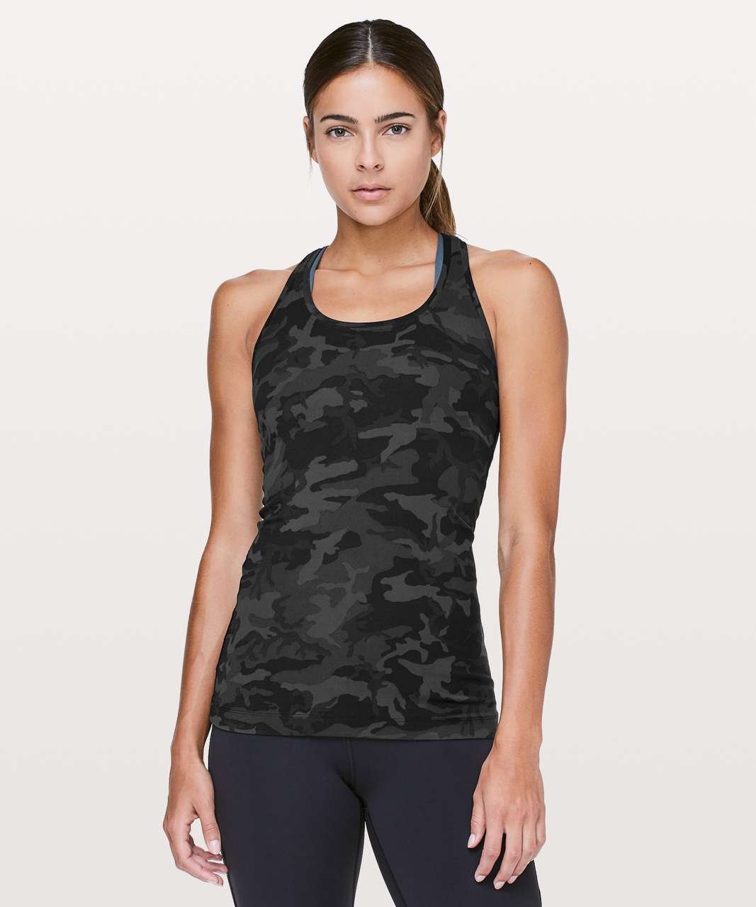 Lululemon Cool Racerback (Second Release) - Heathered Deep Coal - lulu  fanatics