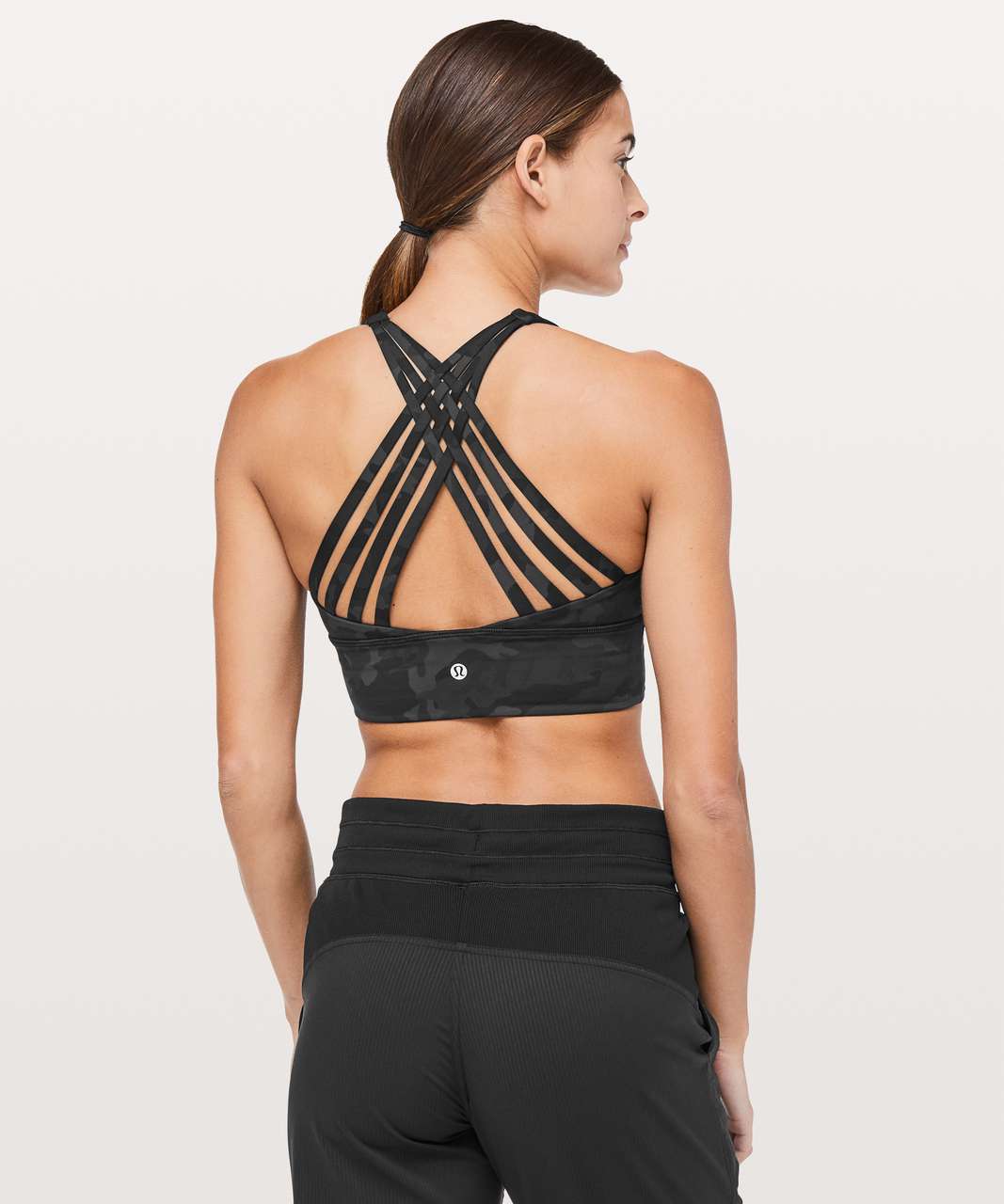 lululemon athletica, Intimates & Sleepwear, Lululemon Enlite Bra Zip Front  High Support Formation Incognito Black Grey