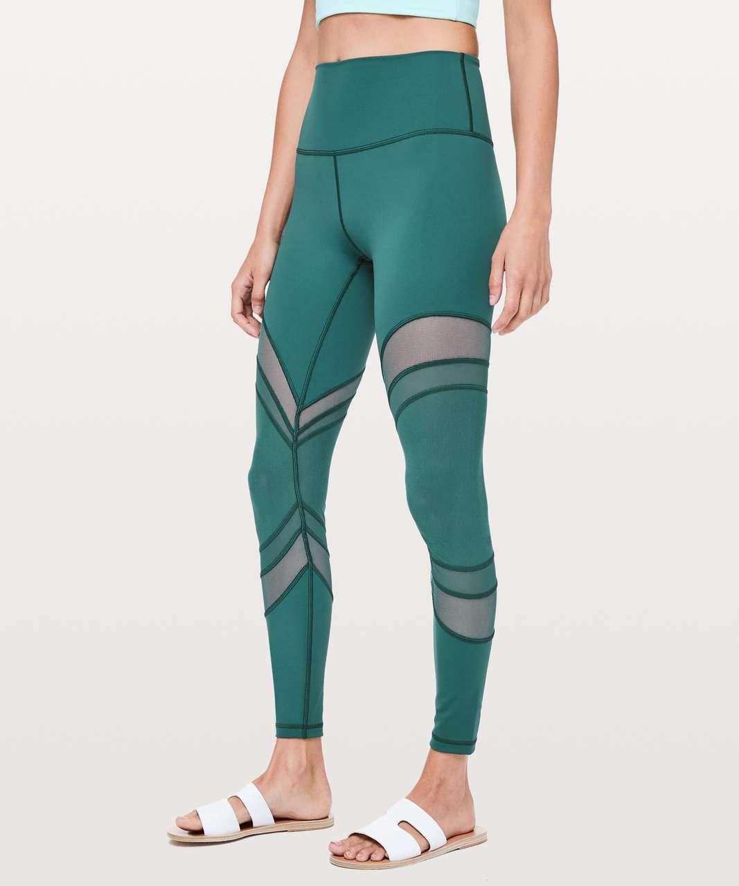 Lululemon Seek The Heat Tight *28" - Green Jasper