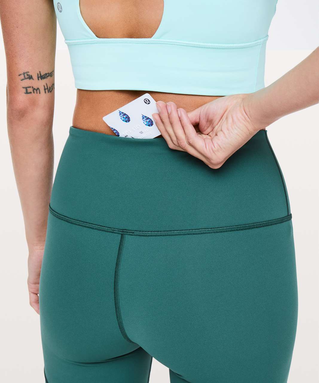 Lululemon Seek The Heat Tight *28" - Green Jasper