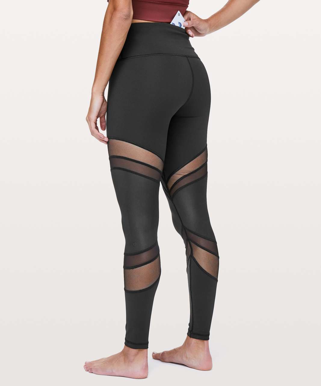 Lululemon Heat It Up Crop - Black - lulu fanatics