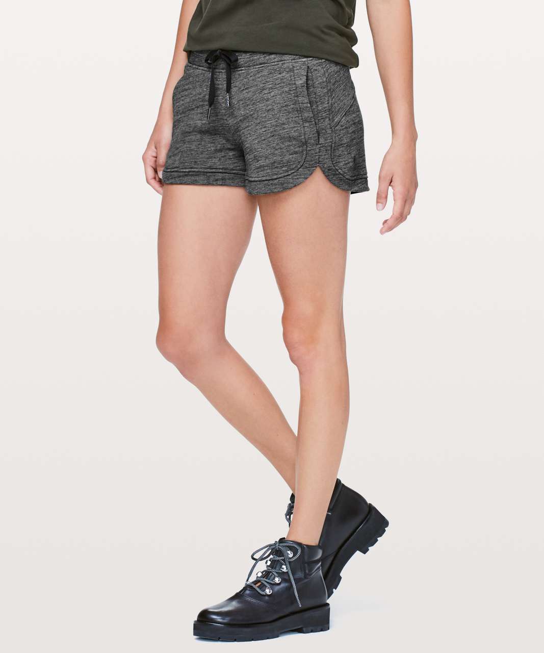 Lululemon Hit Reset Short *3" - Heathered Core Dark Grey