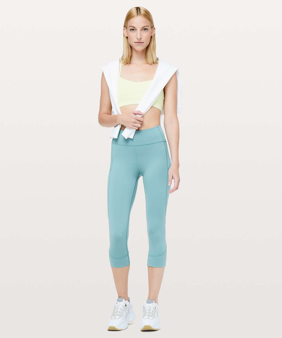 Lululemon In Movement Crop *Everlux 19" - Pacific Breeze