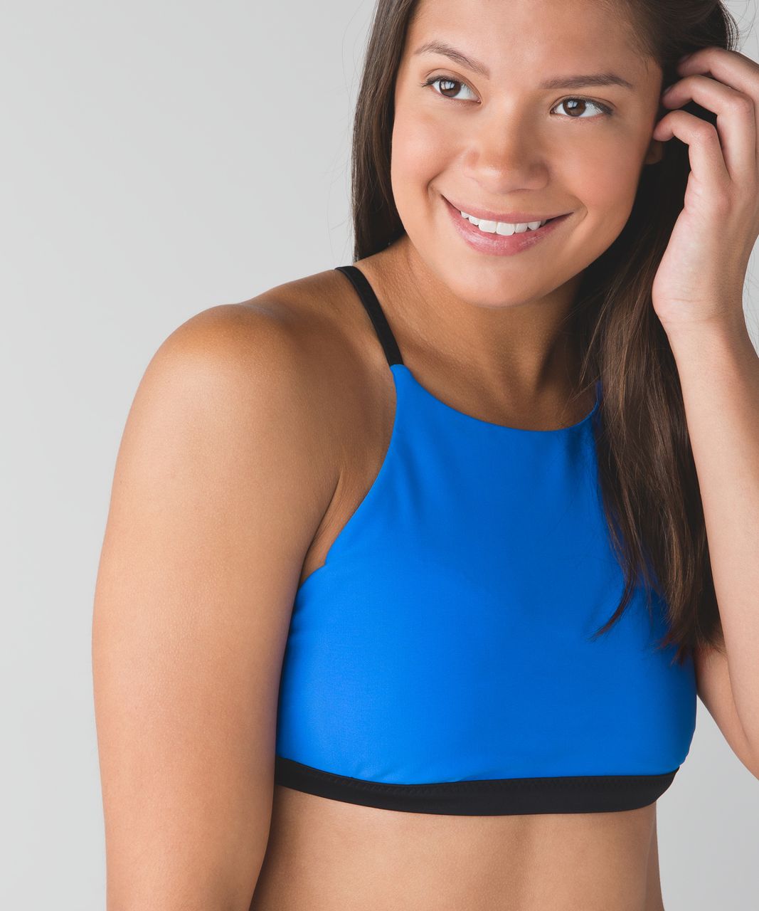 Lululemon Tidal Flow Net Top - Pipe Dream Blue / Black